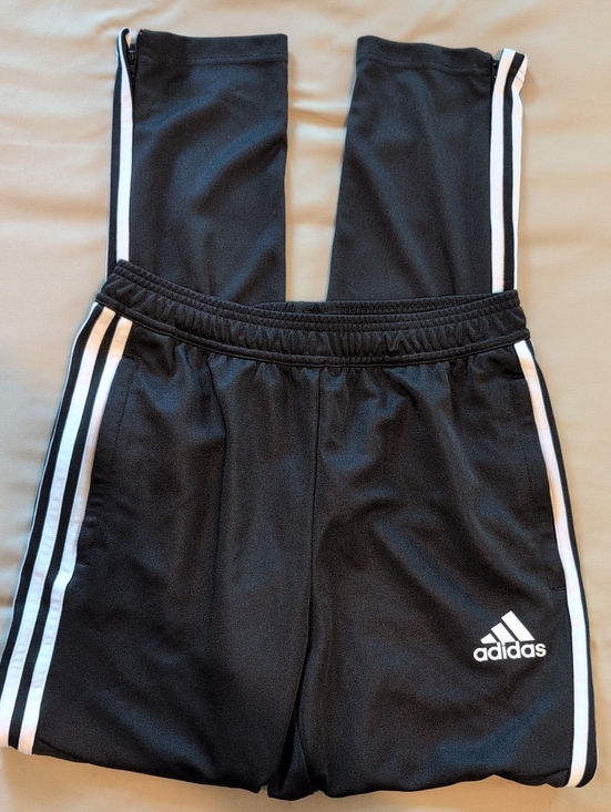 adidas Other - adidas Black Joggers with White Side Stripes - Kids